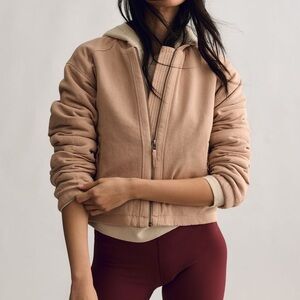 Anthropologie Dusty Rose Bomber Jacket